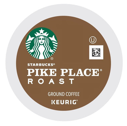Starbucks Pike Place Roast K-Cups for Keurig, 1 Count (Pack of 72)