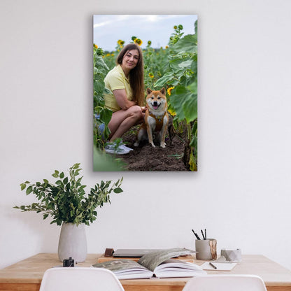 Custom Canvas Prints by [Brand Name] - Personalized Wall Art for Pet & Family Photos | 24'' W x 30'' H