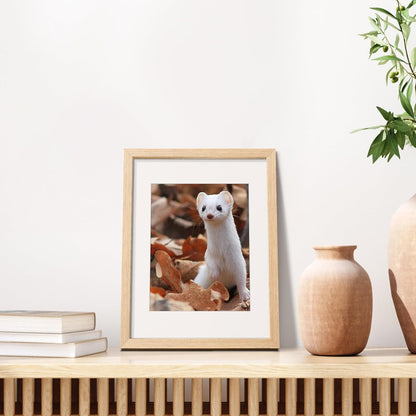 Upsimples 11x14 Picture Frame - Natural Solid Wood Frame for 8x10 or 11x14 Photos | Vertical/Horizontal Display