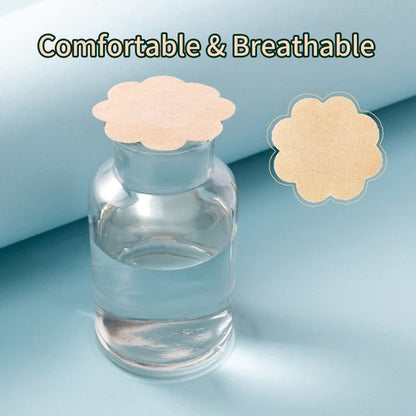 WITROMAN 40 Pieces nipple covers disposable nipple Pasties nipple Petals (Nude)