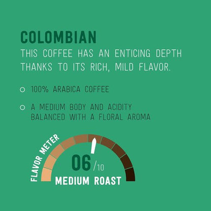 Happy Belly Medium Roast Coffee Pods - Colombian Flavor, Compatible with Keurig 2.0 | 100 Count
