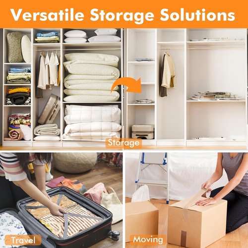 GONGSHI Vacuum Storage Bags - Space Saver Seal Bags for Clothes, Blankets & Pillows | 28 Combo Set