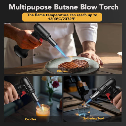 Sondiko Kitchen Torch - Versatile Culinary Tool for Soldering and Cooking | Butane Included