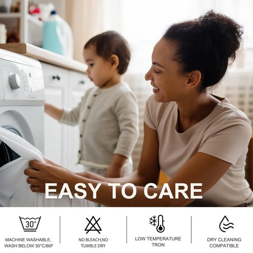 NICETOWN Bathroom Curtains 100% Blackout Window Treatments, Grommet Thermal Drapes Heat Blocking Sound Reducing Curtains for Kitchen/Bedroom, White, W52 x L54, 2 Panels