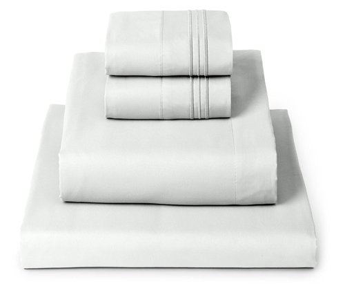 Mellanni California King Sheets Set - 4 PC Iconic Collection Bedding - Hotel Luxury, Extra Soft, Cooling Bed Sheets - Wrinkle, Fade, Stain Resistant (Cal King, Ivory)