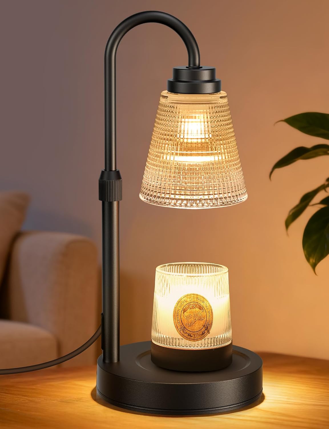 Skiennix Candle Warmer Lamp - Dimmable Timer & Adjustable Height for Jar Candles | Perfect Home Decor Gift