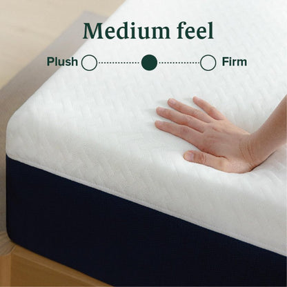 ZINUS 12 Inch Twin Cooling Comfort Hybrid Mattress [New Version], Fiberglass Free, Medium Firm Feel, Motion Isolation, Certified Safe Foams & Fabric