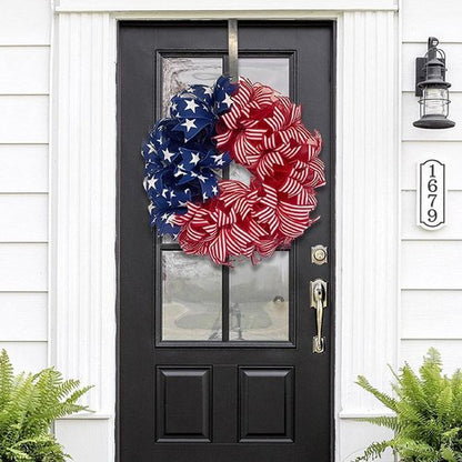 250th Anniversary Patriotic Wreath - 3D Eagle Design for Front Door | All-Weather Red, White & Blue Decoration