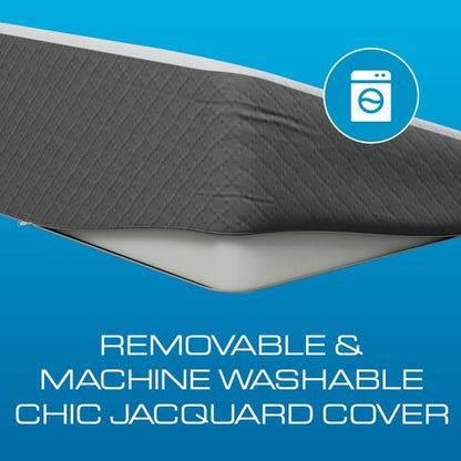 Kolbs Extra Wide Bed Wedge Pillow for Sleep Apnea, Acid Reflux, and Back Pain Relief, with Chic Jacquard Cover - Headboard GERD Pillow Wedges for Sleeping (Extra Wide 7.5" Height)