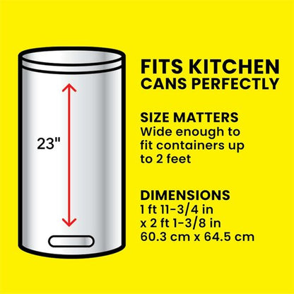 Glad ForceFlex Tall Kitchen Trash Bags - 13 Gallon, Fresh Clean Scent | 140 Count (Pack of 2)