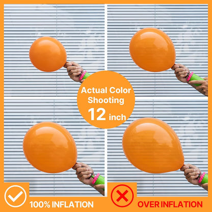 PartyWoo Orange Balloons - 50 Pcs Mini 5-Inch Latex Balloons for Fall Celebrations & Events