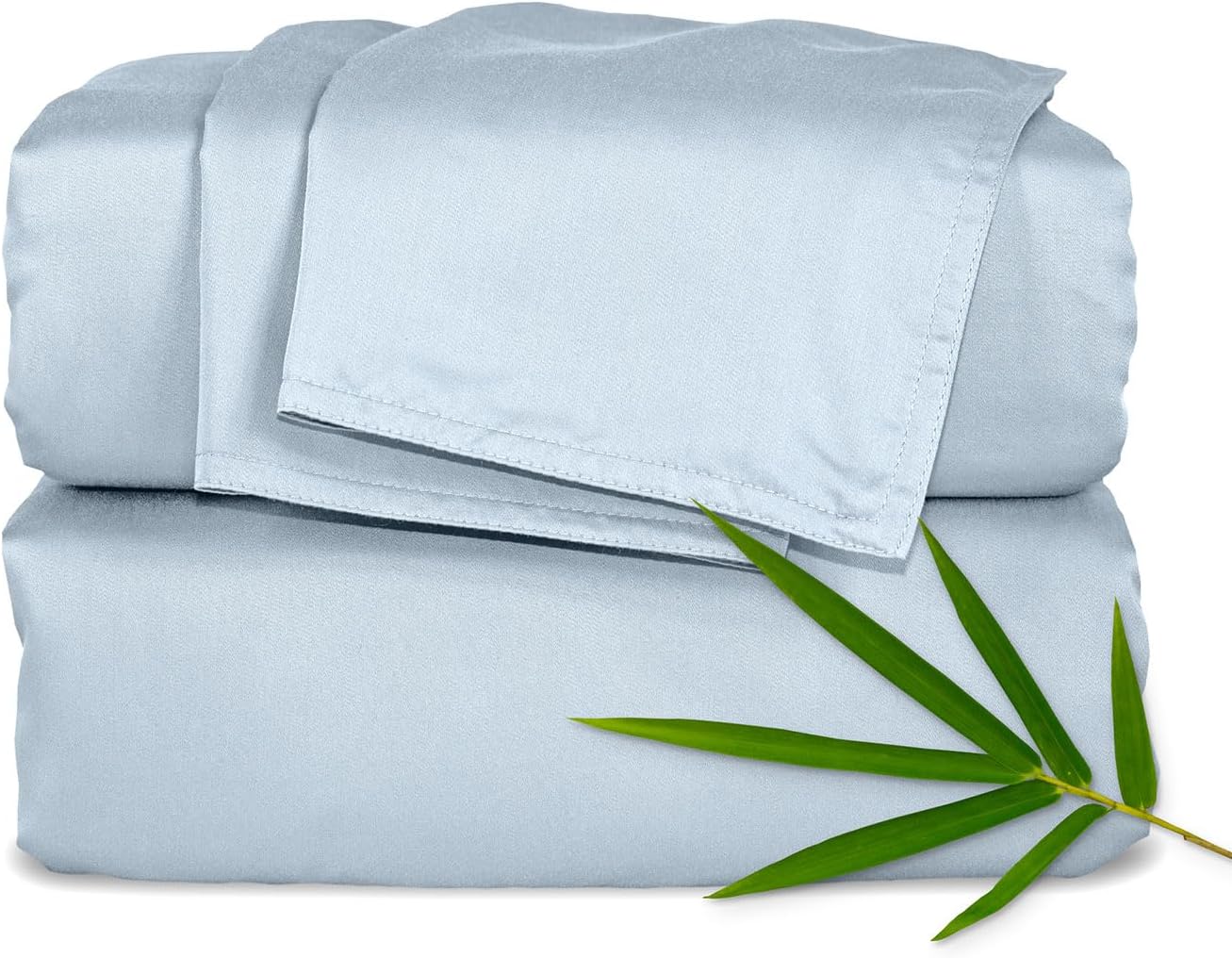 Pure Bamboo Full Sheets - Luxuriously Soft & Cooling 100% Organic Viscose Bed Sheet Set | Full Size, Glacier Color