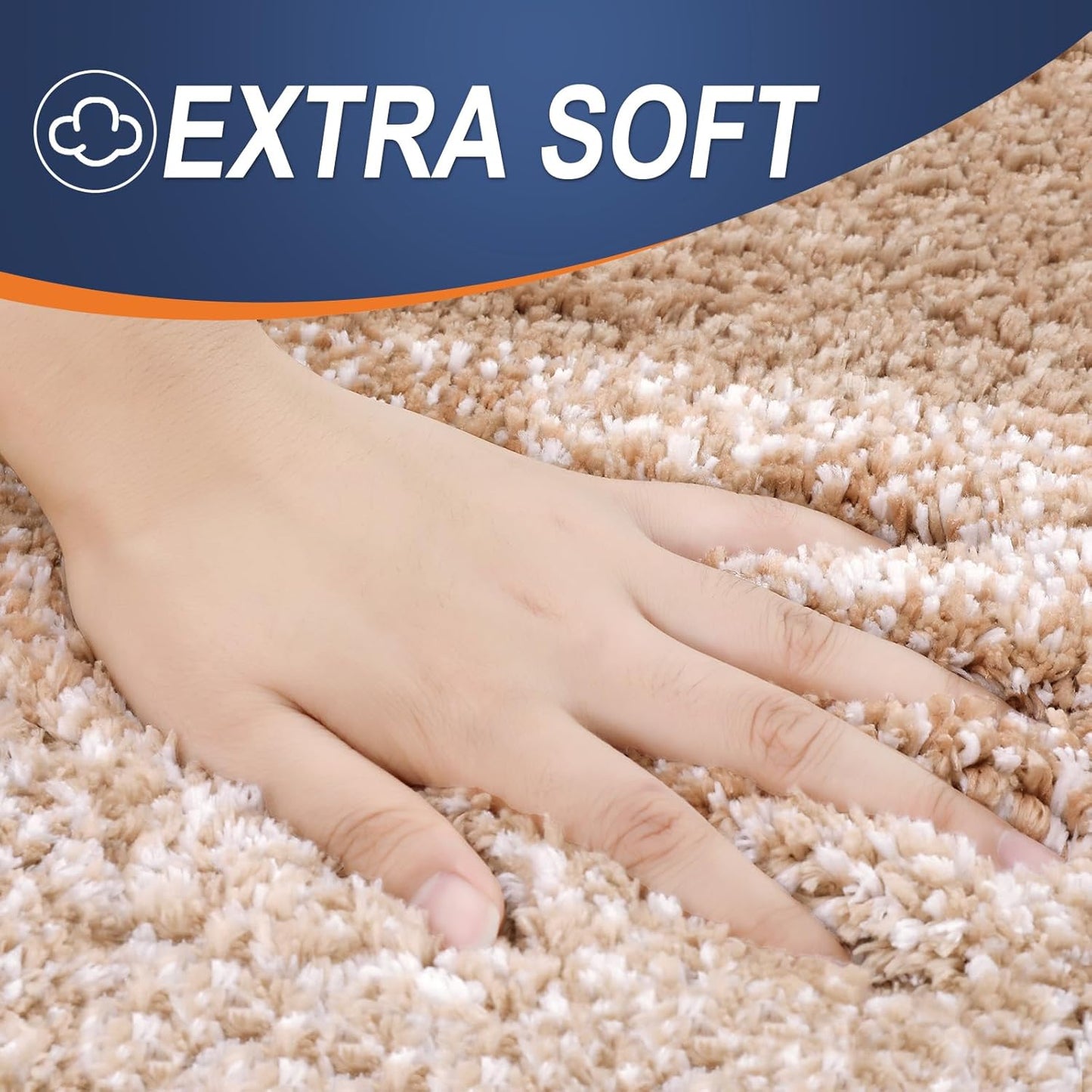 OLANLY Bathroom Rugs - Extra Soft Microfiber Mat, Quick Dry & Machine Washable | 24x16, Beige