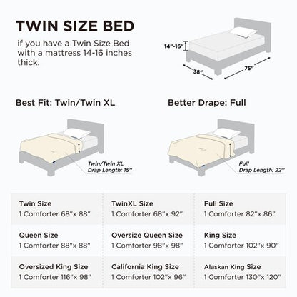 Bedsure Comforter Duvet Insert - Quilted Comforters Twin Size, All Season Duvet, GentleSoft Down Alternative Bedding, with 8 Tabs, Gifts for Women/Men, Black, Twin 88 x 68 Inches