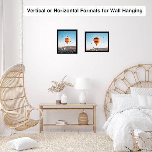 Black A4 Picture Frame by [Brand Name] - Wall Mount or Tabletop Display | Shatter Resistant Plexiglass, 8.3x11.7