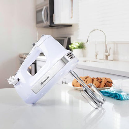 Kenmore 89109 Hand Mixer - 5-Speed Versatility in Elegant White Finish