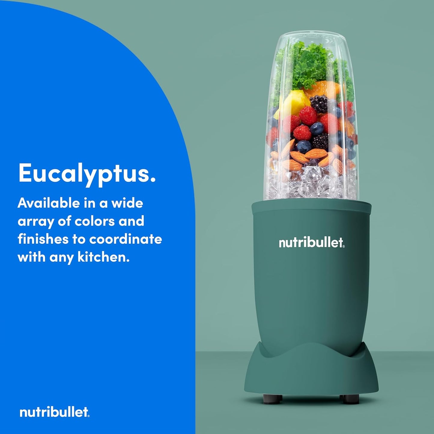 Nutribullet® Pro Nutrient Extractor - 900W Power | Matte Eucalyptus Finish for Optimal Blending