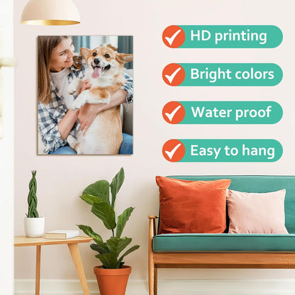 Xrlsg Canvas Prints - Custom Personalized Wall Art with Photos | Framed 8" x 10" Portrait Decor