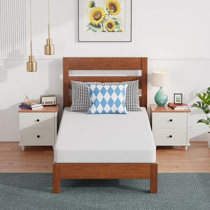 FDW 6 Inch Twin Mattress - Medium Firm Foam Support | Breathable, Comfortable & Washable Cover