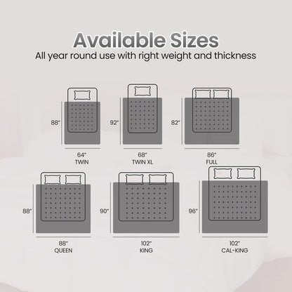Utopia Bedding Queen Comforter Duvet Insert, Quilted Grey Comforter with Corner Tabs, Box Stitched Down Alternative Comforters Queen Size 88 x 88 inches