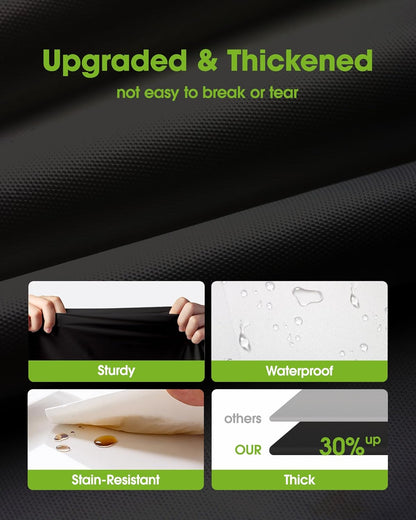 Pureegg Disposable Plastic Tablecloths - 12 Pack, 54 x 108 Inch, Sturdy & Leakproof for Parties, Picnics, Halloween, White & Black