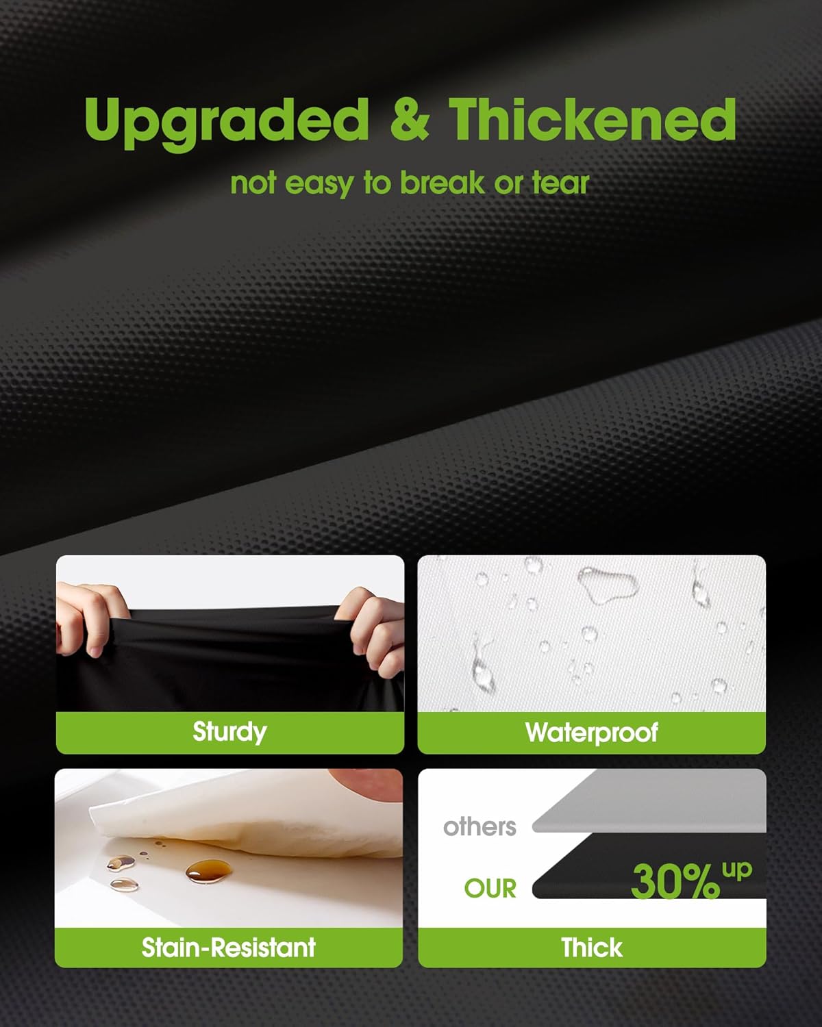 Pureegg Disposable Plastic Tablecloths - 12 Pack, 54 x 108 Inch, Leakproof & Sturdy for Parties, Picnics, Halloween, White & Black