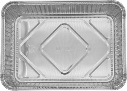 PACTOGO Disposable Aluminum Foil Cake Pans - 13" x 9" x 2" | Perfect for Baking & Storing (Pack of 12)