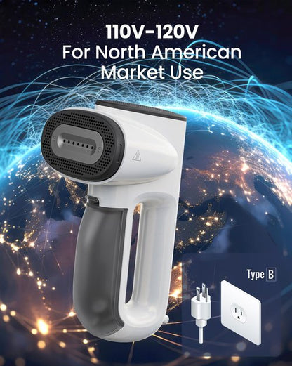 Neakasa Magic 1 Vacuum Steamer, Handheld Travel Garment Steamer for Clothes, 2300Pa Suction for Fabric Grip, Featuring Exclusive AirIron Technology (for 110-120V Use)