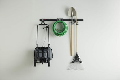 Rubbermaid FastTrack Hooks Kit - Versatile Utility Hooks for Organizing | Black, 3-Piece Set