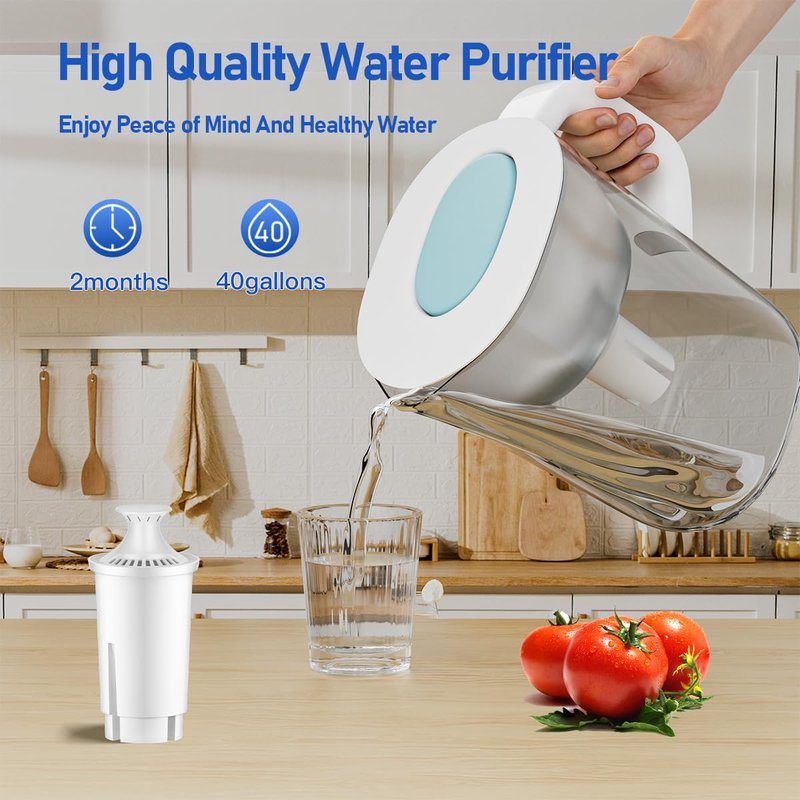 WaterJingYi Replacement for Brita Water Filter, Replacement for Brita Water Pitchers and Dispensers, Classic OB03, Mavea 107007, 35557, NSF Certified Water Filter, 3 Pack