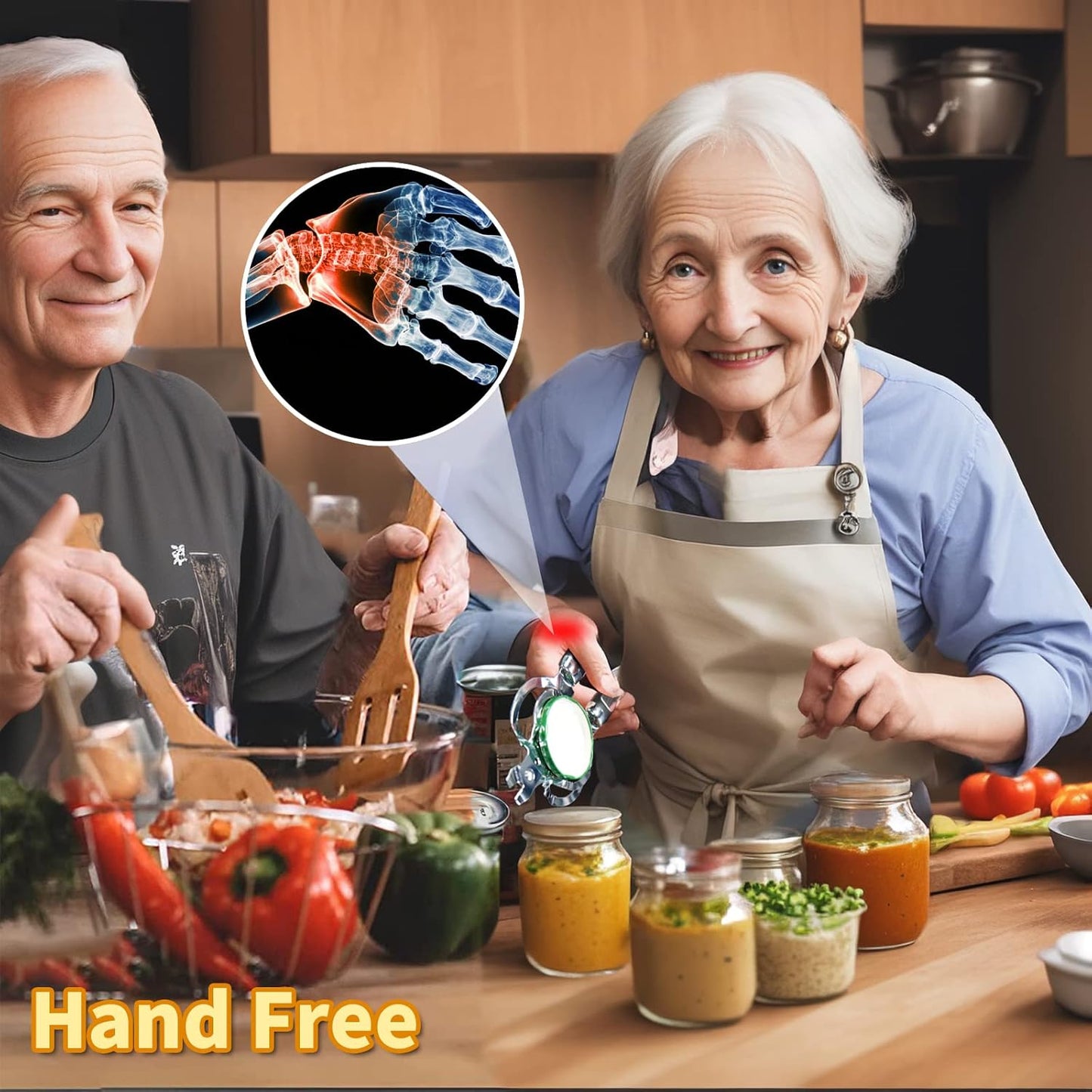 Skiennix Multi Jar Opener - Stainless Steel Lid Tool for Seniors with Arthritis | Easy Grip Design