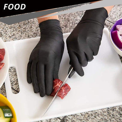 Nitrile Disposable Gloves,4mil-100 Count,Gloves Disposable Latex Free,Powder Free for Cooking,Household,Food safe