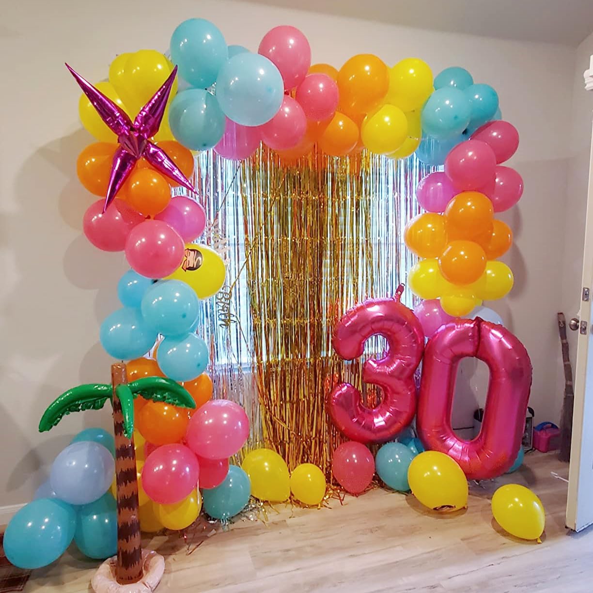 Numbers Balloon - 40 Inch Hot Pink 3 Balloon for Birthday Decor | Perfect for Three-Year-Old Celebrations