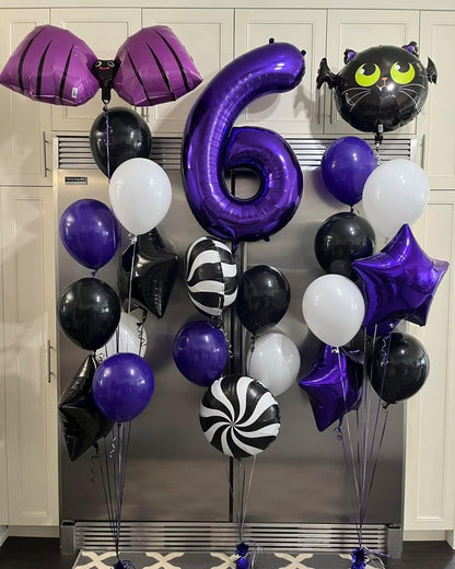 Purple Number 8 Balloon - 40 Inch Giant Foil Balloon for 8th Birthday Party Decorations