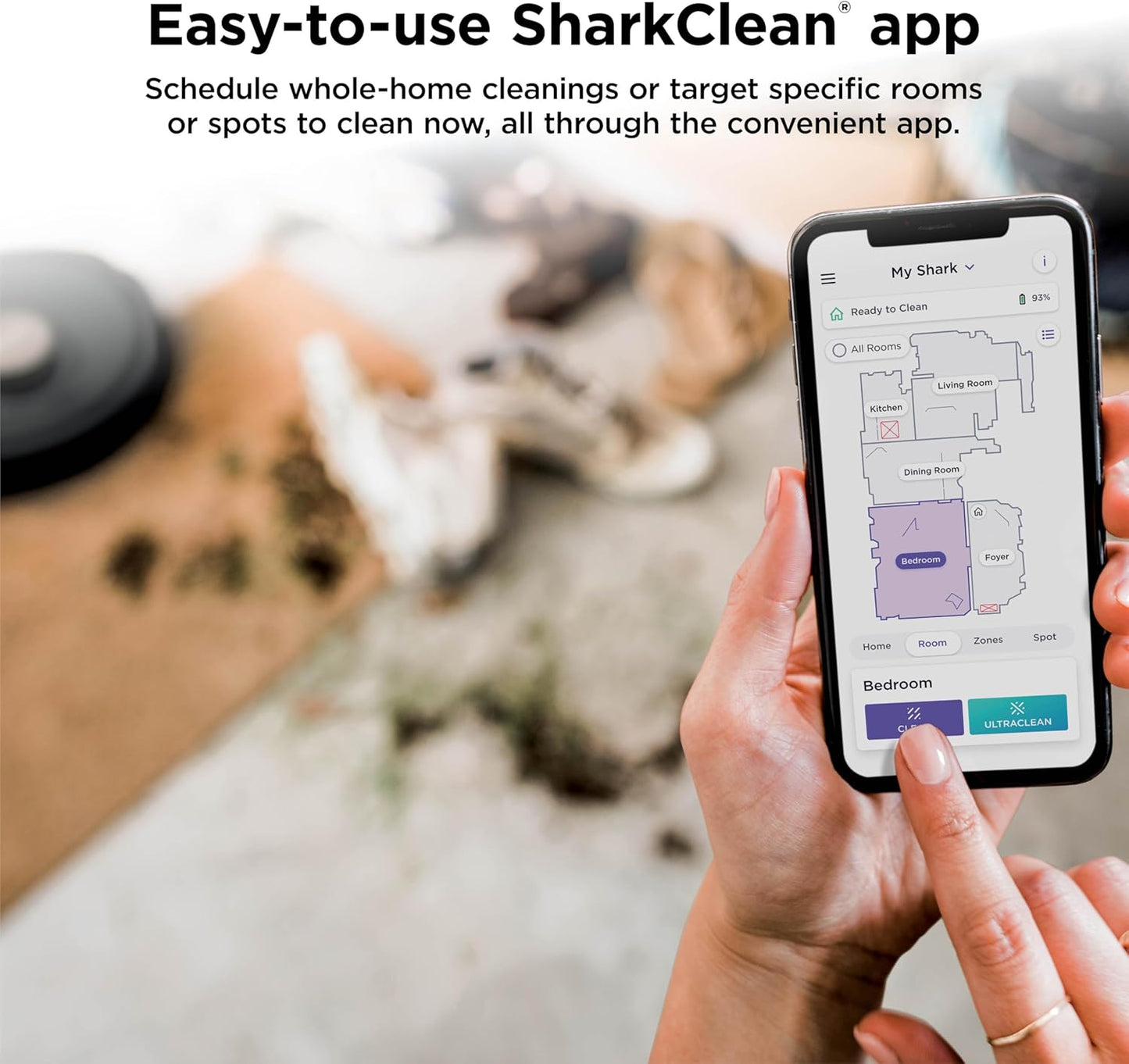 Shark AV2501AE AI Robot Vacuum - XL HEPA Self-Empty Base, LIDAR Navigation, Wi-Fi & Alexa Compatible - Black