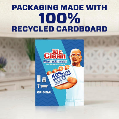 Mr. Clean Magic Eraser Cleaning Pads - Durafoam Technology, White, 12 Count (2 Packs)
