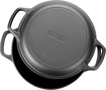 EDGING CASTING 5QT Pre-Seasoned Cast Iron Dutch Oven | Versatile Skillet Lid & Sourdough Baking Set