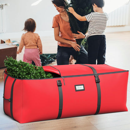 Skiennix Christmas Tree Storage Bag - Fits 7.5Ft Artificial Trees | Waterproof 600D Oxford Fabric with Double Zipper & Handles