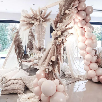 PartyWoo Beige Balloon Arch Kit - 152pcs in Various Sizes for Weddings, Graduations & Baby Showers