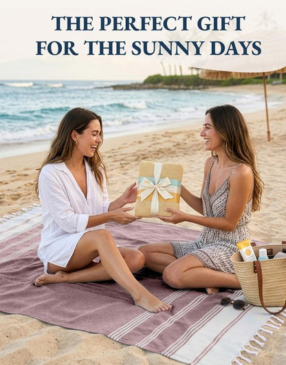 LANE LINEN Large Pool Towels, XL Beach Towel, Pre-Washed, No Shrink, Quick Dry Oversized Beach Towels, Stylish Beach Towel for Women, Sand Free Towel, 39"x71" - Fired Brick