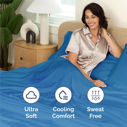 Royal Blue Full Size 4-Piece Sheet Set | Comfy, Breathable & Cooling Hotel Luxury Bedding - Deep Pockets, Soft & Wrinkle-Free