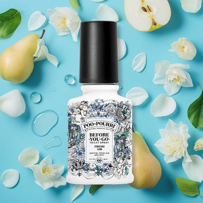 Poo-Pourri Before-You-Go Toilet Spray - Fresh Air & Mint Scent, 2 Fl Oz | Jasmine Infusion