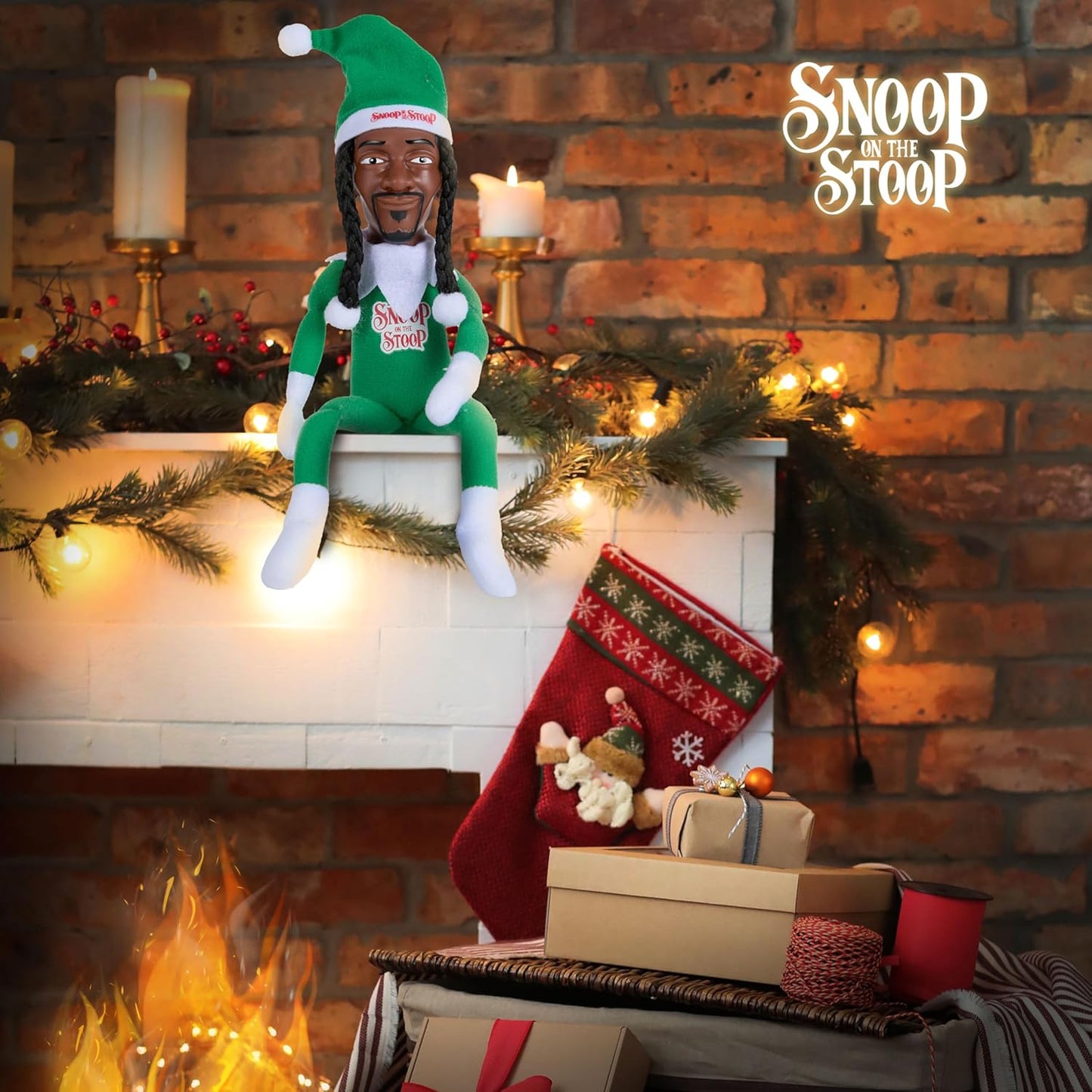 Snoop Dogg Christmas Shelf Décor - 12” Snoop on The Stoop Figurine for Festive Home Styling