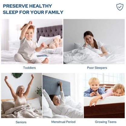 BEDLORE Waterproof Mattress Protector, Noiseless King Size Mattress Pad with Deep Pocket Fitted Up to 6-18 inches, Soft Breathable Dirt-Proof Bed Mattress Cover Washable for Bedroom, Hotel (Gray)