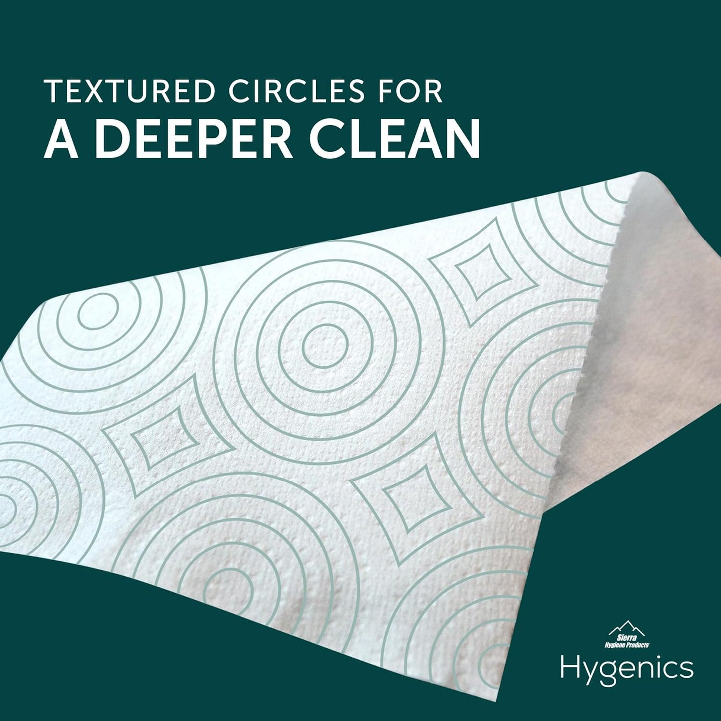 Sierra Hygenics Max 2-Ply Paper Towels - 160 Sheets Per Roll, 12 Rolls | Equivalent to 40 Regular Rolls