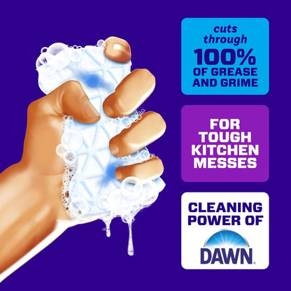 Mr. Clean Magic Eraser Foaming Sponge, Kitchen Grease Eraser, Dawn Cleaning Power, Oven Cleaner, Clean Scent, 6ct