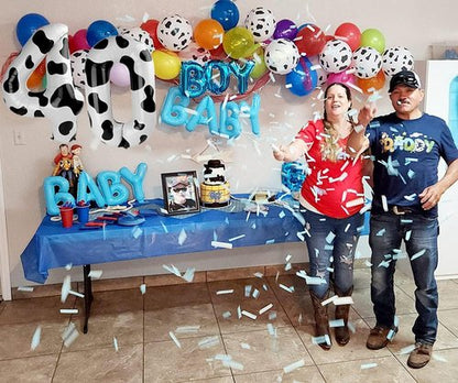 Cow Print Number Balloon - 40 Inch 0 Balloon for Farm Birthday Decorations | Perfect for Girls' Parties