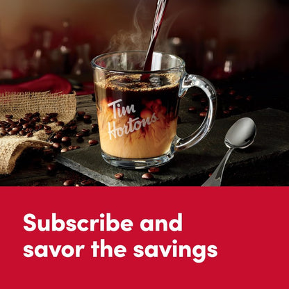 Tim Hortons Hazelnut Flavored, Medium Roast Coffee, Single-Serve K-Cup Pods Compatible with Keurig Brewers, 12ct K-Cups, Red