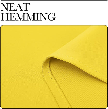 NICETOWN Bright Yellow Room Darkening Curtains - Thermal Insulated Grommet Drapes, 42" x 78" (Set of 2)