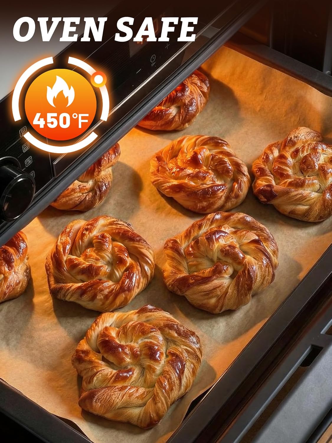 SMARTAKE Parchment Paper Baking Sheets - 400 Pcs Non-Stick Precut 9x13 Inches for Baking, Grilling & Air Frying